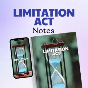 Limitation Act Notes For Judiciary